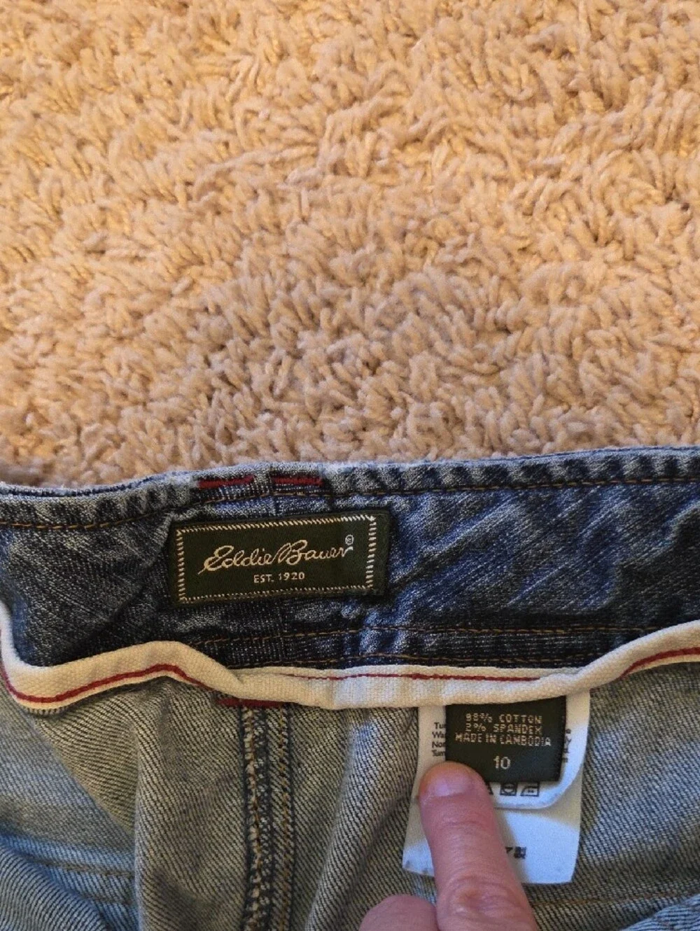 Eddie Bauer Denim Skirt in Medium Blue Wash